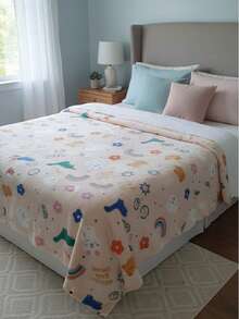 Comforters - Beige With Pink - View 2