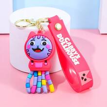 1pc Gabby's Dollhouse 3d Figurines Keychains Cute Bags Pendants Schoolbags Key Chains - Multicolor - View 7