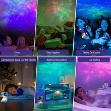 Astronauta Proyector de Galaxias y Estrellas con Lámpara Lunar, Luces Estrelladas de Nebulosa con Control Remoto/Temporizador,Adecuado para Niños, Dormitorios de Adultos, Salón, Regalo de Cumpleaños - Astronauta - Ver 2