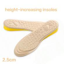 زوج من نعال EVA للنساء، نعل داعم للقوس، نعل زيادة الارتفاع غير مرئي (نعل زيادة الارتفاع، خفيف الوزن، يمكن تقليمه)