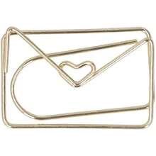 100 Clips de Papel Dorados Exquisitos, Clip de Metal Portátil con Caja de lmacenamiento, Clip de Papel a Prueba de Herrumbre para el Hogar, la Oficina Y la Escuela()(A) - Multicolor - Ver 5