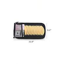 Porta CD para coche, porta DVD para visera de vehculo Orangizer, funda para visera de CD con 12 fundas, 1 bolsillo de malla, 1 portabolgrafos, 1 bolsillo interior trasero Negro - Negro - Ver 2