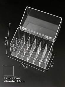 1个桌面口红收纳盒，唇彩架，多层透明指甲油和化妆品架 - 彩色 - 查看 6