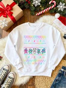 Men Sports Sweatshirts - White - View 3