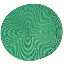 FunWheat Round Braided Placemats Set Of 4 Table Mats For Dining Tables Woven Washable Non-Slip Place Mats 15 Inch(Holly Green, 4pcs),HollyGreen15inchessetof4 - HollyGreen15inciset4 - View 2