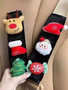 Bọc vai dây an toàn ô tô hình ông già Noel và cây thông Noel dễ thương, trang trí nội thất xe hơi, quà tặng Giáng Sinh cao cấp - Giáng sinh - Xem 2