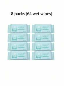 8/16/32/64/128/256片装成人日常清洁湿巾，便携旅行清洁湿巾，多场景使用，旅行装束。纯水天然配方，无添加剂。