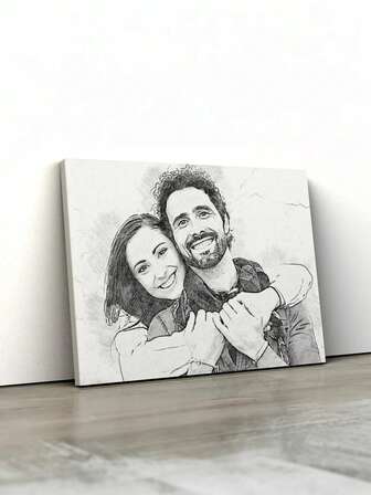 1pc Customized Canvas Wall Art, Personalized Frameless Poster, Cozy Indoor Framed Poster, Christmas Decor, Christmas Gift, Room Decor, Customizable Item, Suitable For Anniversary, Valentine's Day, Christmas, Custom Gift, Framed Wall Art, Family Gift, Birthday Gift, Gift For Boyfriend, Girlfriend, Family, Couples, Best Friend, Couple/Baby/Friendship/Car/Pet, Picture, Photo