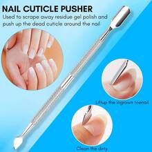 超锋利不锈钢角质层修剪器（5/1件），轻松去除死皮 - 男女美甲足部护理工具，家用沙龙级使用 - 彩色 - 查看 7