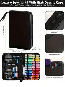 27PCS/100PCS Sewing Kits (Random Colors) -Travel Sewing Kit,Comprehensive Sewing Supplies And Accessories Set, Including 24 Colors Of Thread, Needles, Scissors, Buttons, Tape Measure, Seam Ripper, Etc. - Ideal For Minor Repairs, Emergency Fixes, Tailoring, DIY Crafts - Sewing Accessories Tools For Beginners, Emergency Sewing Needs,Portable Travel Sewing Box, Suitable For Home, Outdoor And On-The-Go Use - Multicolor - View 6