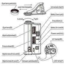Microscopio Universal para telfonos mviles de 60 - 100X - Lupa con luz fra - identificacin joyera observacin Cosas pequeas y Toma - inicial - Ver 8