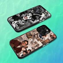 Funda de Teléfono Linda Actor K-Kit C-CONNOR para 17,16,15,14,13,12,11,Pro,MAX Cubierta Negra Mate a Prueba de Golpes - Z6 - Ver 3