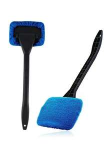 A Two-In-One Windshield Wiper Set With Interchangeable Heads – A Fog-Resistant Wiper And Dust Removal Tool, Perfect For Clear, Transparent Windows – Suitable For Car Washing And Glass Cleaning.