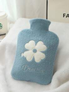 1PC Flower Embroidered Plush Hot Water Bag - Soft Cozy Heating Pad, Warm Belly/Hands/Body Winter & Autumn Warmer, Premium Plush Fabric With Exquisite Embroidery, Leak-Proof Hot Water Bottle, Multifunctional For Home/Office/Travel/Cold Nights, Hot Search Winter Warmth Accessory, Perfect Gift For Christmas/Valentine's Day/Birthday/Women/Boyfriend/Girlfriend/Lovers - Multicolor 1 - View 10