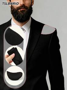 2/4/6 Men's Shoulder Pads, Foam Shoulder Pads, Men's Underwear Accessories, Black/White - Multicolor - View 2