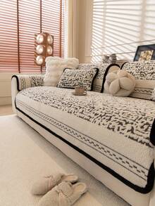 1 Vỏ đệm ghế sofa nhung mềm đơn giản và thời trang, Bảo vệ ghế sofa phong cách Châu Âu sang trọng thanh lịch, Chống trượt, Chống bụi, Chống trầy xước, Thích hợp cho phòng khách, phòng ngủ, văn phòng, câu lạc bộ, tiệc tùng, ghế sofa 1-4 chỗ, ghế sofa hình chữ L, mùa thu/đông - Xám - Xem 4