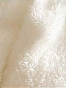 Edredón De Invierno king size Aborregado por atras,  Edredón de Cachemira, Otoño E Invierno Edredón De Felpa Gruesa Cálida Edredón Reversible C,2.0mt x2.20mt - Blanco Crema - Ver 2