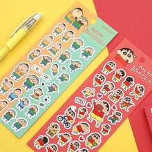 6 Styles, Randomly Select 1 Shin-Chan Photo Sticker From The Crayon Shin-Chan Family, Suitable For Hand Account, Cartoon Decoration, Mobile Phone, Mobile Phone Case Sticker, Graffiti Sticker, Waterproof Sticker, DIY Sticker, Decorative Sticker, Cartoon Sticker, Luggage Sticker, Notebook Sticker, Water Cup Sticker, Guitar Sticker