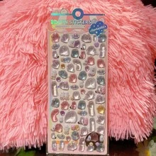 Ghostly Family Crystal Embossed Stickers, Children Decorative Stickers