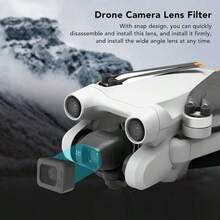 Filtro de Lente Gran Angular Externo para Accesorios de Drones 3 Pro, Lente de Pantalla Ancha de Disparo de Alcance de Cine, con Diseo a Presin, Fcil Desmontar - inicial - Ver 2