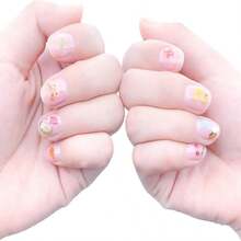IHUKEIT 10 Sheets Cute Nail Stickers For Kids Including Animals Fruits Flowers Food Rainbow Leaves Designs Self Adhesive Nail Decals For Little Girls Women Nail Art Decoration Fun - ColorA - 查看 2