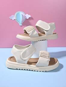 2026 Summer New Fashionable Flat Sandals For Women, Lightweight, Non-Slip, Comfortable Beach Sandals, Suitable For Petite - Beige - View 6