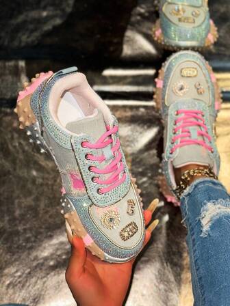 Women's Breathable, Comfortable, Soft And Cushioned Elevated Shoes, Suitable For Hiking, Outdoor Activities, Vacation, Mountaineering, Retro Stitching Casual Sports Shoes, Suitable For Spring, Autumn And Summer Seasons