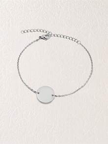 1pc Customized Pet Memorial Bracelet With Engraved Pet Portrait, Suitable For Dog And Cat Lovers, Personalized 1-3 Circle Pendant Gift, Pet Memorial Gift, Birthday Gift, Christmas Gift, Gift For Her - Multicolor - View 13