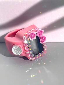 New Rhinestone Decorated Electronic Counter, Convenient Manual Press Counting, Multiple Colors Available, Suitable For Prayer Counting, People Counting And Other Functions - Multicolor - View 13