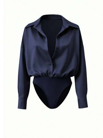 Freeform Summer New V-Neck Women's Shirt, Autumn/Winter Elegant Casual Business Commuter Cardigan Blouse, Buttercup Color, High-End Versatile Slim Cute Top, Korean Style, Size Runs Large Recommend Ordering One Size Down