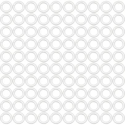 MILISTEN 100pcs Roman Curtain Rings Blind Roman Rings Transparent Plastic Rings Roman Shades Curtain Rings Café Curtain Ring