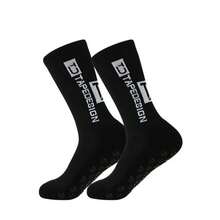 Professional Competition Soccer Socks Silicone Socks With Non-Slip Suction Cups - 黑色 - 查看 5