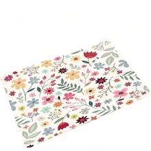 1pc Modern Pink Floral Pattern Area Rug, Decorative Carpet Suitable For Living Room, Classroom, Game Room, Dorm, Bedroom - Multicolor - View 15