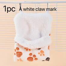 1pc Hamster Cotton Nest, Hanging Warm Sleeping Bag, Portable Carrier Bag, Small Pet Cotton Pad, Warm Nest Mat