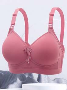 3pcs/Set Women's Solid Color Wireless Comfortable Supportive Bras - Multicolor - View 5