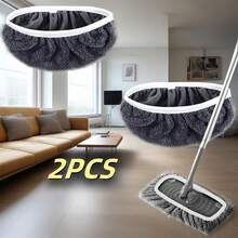 8/4/6/2/1/10 Pcs High Quality Reusable Mop Pads, Suitable For - Washable Microfiber Wet & Dry Mop Pads, Compatible With Sweeping Mops, Quick Drying Design, Great For Cleaning Floors And Hardwood (Mop Not Included) - Grey - View 14