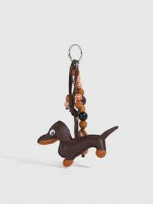 Fashionable Versatile Cute Bag Accessories Series Accessories Dachshund Decor Couple Accessories Keychain DIY Craft Parts Bag Charms Filler Items Can Be Separated Into Two Decorations Keyring Car Key Chain Travel Accessories - Multicolor - View 3