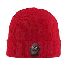 Team Fortress 2 TF2 Spy Gmod Face Funny Meme Red Knitted Hat Winter Warm Wool Hat Unisex Knitted Hat Fashion Winter Hat Knitted Product Funny Meme Design Unisex Fashion Warm Wool Hat Casual Wear - 藏青 - 查看 5