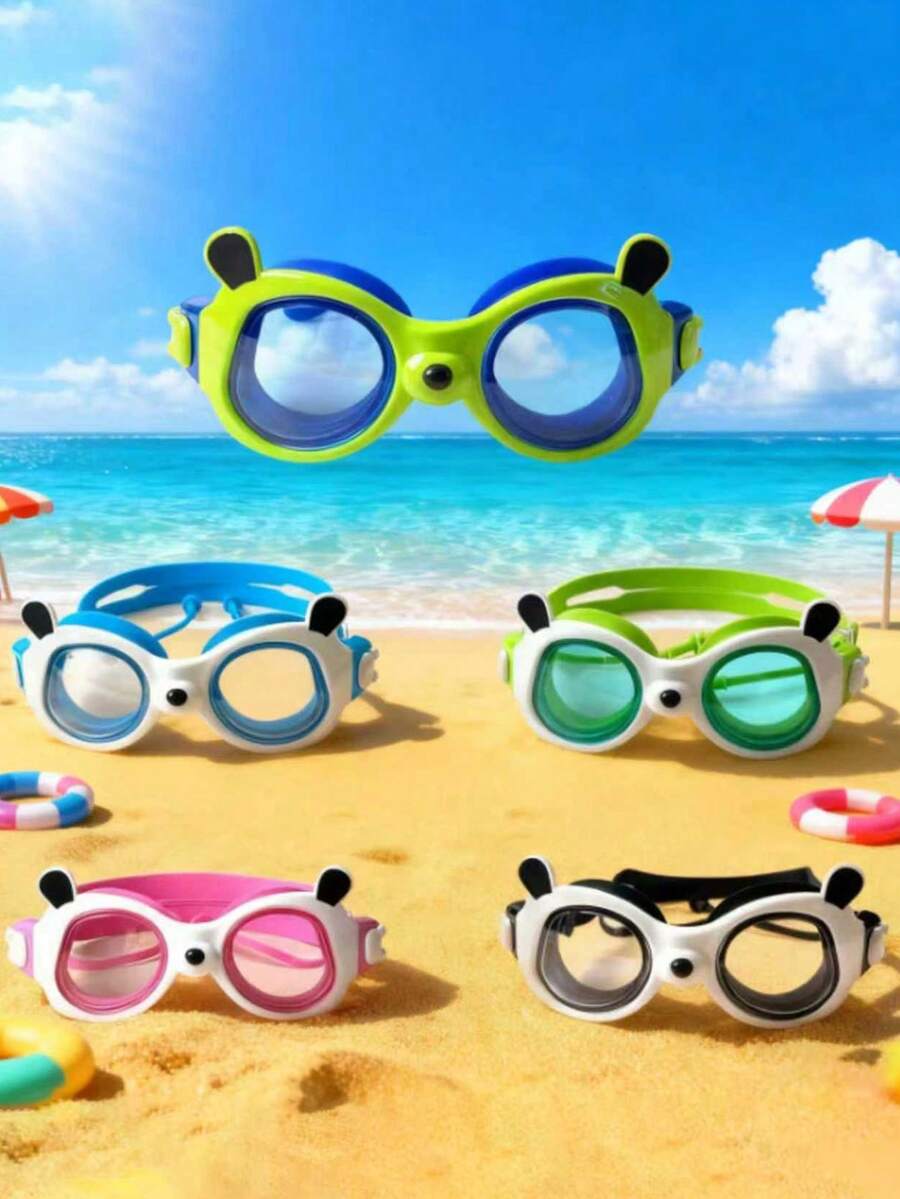 1 Piece Children's Anti-Fog HD Swimming Goggles, Waterproof Anti-Fog HD Professional Diving Goggles Swimming Equipment - Goggles, Suitable For Children Aged 3-16 Years Old For Swimming And Diving - Multicolor - View 1