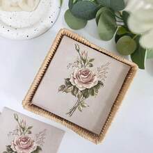 30 khăn giấy hoa hồng cổ điển thanh lịch, 2 lớp, độ bền cao - Hoàn hảo cho đám cưới, tiệc cưới, sinh nhật, tiệc trà - Trang trí bàn sang trọng và đồ dùng tiệc trà cho nhà hàng và khách sạn | Cách bày bàn thanh lịch | Khăn ăn hai lớp - Nhiều màu - Xem 10