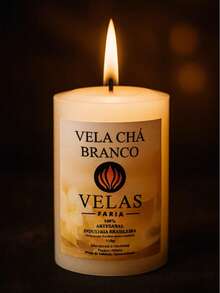 White Tea Candle, Aromatic Candle, 100% Pure Paraffin, 116g - 1 Piece - trắng - Xem 3