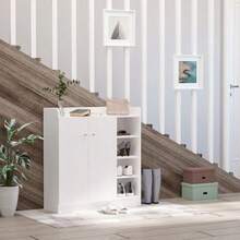 Shoe Cabinets - White - View 2