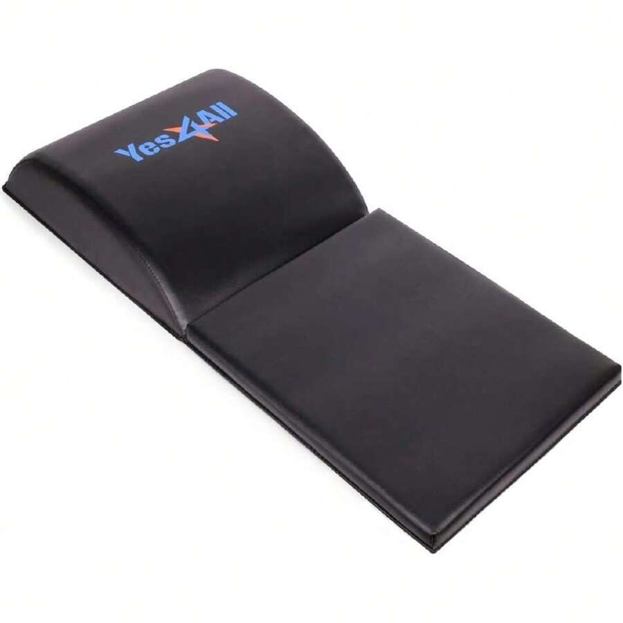 Ab Exercise Mat Tailbone & No Tailbone, Foldable Abdominal Sit Up Support Pad, Abs Workout Equipment For Core Training And Lower Back,29646637 - Black - View 1