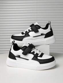 1双儿童时尚百搭运动鞋，男女童舒适防滑休闲平底鞋，适合户外穿着