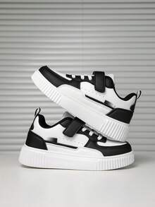 1双儿童时尚百搭运动鞋，男女童舒适防滑休闲平底鞋，适合户外穿着