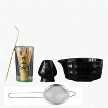 Matcha Eggbeater Set, 5-Piece Matcha Set Including Ceramic Bowl, Bamboo Beater, Spoon, Sieve, And Stand, Complete Set For Tea Ceremony, Matcha Latte, And Matcha Enthusiast Gifts In Pink, White, Green, And Black - Multicolor - View 13