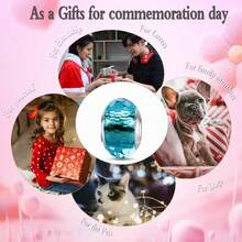 MICOO 925 Sterling Silver Charms For Bracelets,Fashion DIY Dangle Pendants Beads Simulated Birthstone Charms,Birthday Gifts For Women,1PaleblueCharms - 1淡藍色魅力 - 查看 5