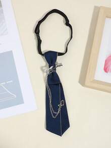 1pc Fashion Rhinestone Guitar Note Accessory, DIY, Suitable For Unisex, Tie Clip For Shirt, Party, Performance, Black/Burgundy/Navy - Guitar Version - View 17