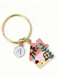 Llavero personalizado con forma de casa, regalo para niño - Multicolor 2 - Ver 8