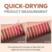 beauty glazed 哑光液体唇膏，丝绒持久防水高显色丝绒唇彩套装，化妆品，彩妆礼品 - #104 - 查看 6